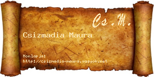Csizmadia Maura névjegykártya